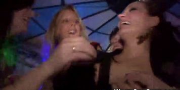 Real party with hungry amateur babes getting facials - video 1