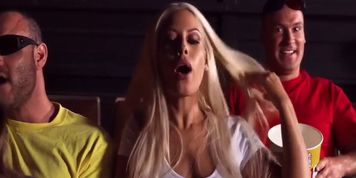 Bridgette fucks rough in movie theater. (Bridgette B, Sean Lawless)