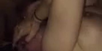 Latina Slut Wife Takes BBC Creampie cum bab squirt bull