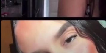 Latina get a cum tribute on instagram live 11