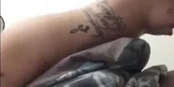 Strong pillow hump to orgasm