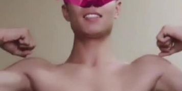 chinese handsome boy jerking
