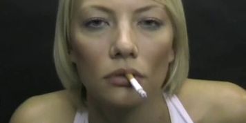 Amazing Smoking Fetish Blonde!