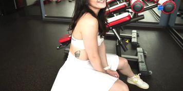 This Fit Girl Didn&rsquo;T Know My Stretching Routines End With Cumshots ?