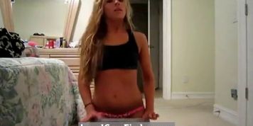 Sexy Blonde Teen Slut Twerks  Strips to Hip-Hop - Ameman