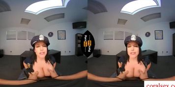 VR 180 - Australian Cop Angela White Interrogates Will Pounder