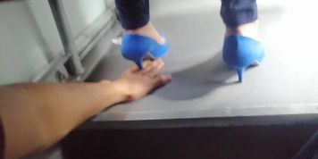 blue heels part 2 (Gina Carano)