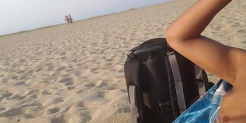 Nude Beach Huge Dick Cums While People Watch For 5 Minutes