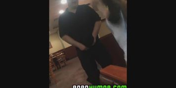 Slut gives a Waiter a as Tip