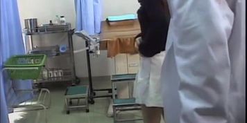 Redhead Japanese whore gets drilled well during a pussy exam
