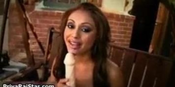Priya rai with a dildo
