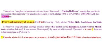 83rd Bootiliscious Ebony-African Web Models (Promo)