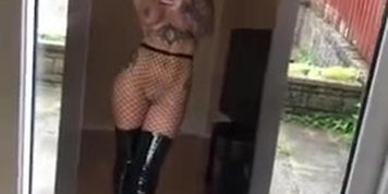 scarlettmaeuk - fishnets tease