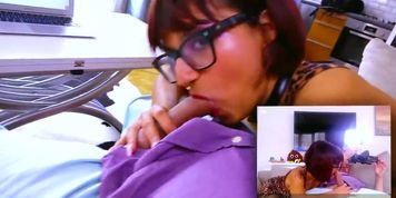 Candy gets dicked down in front of a webcam! WOLF WAGNER (Candy Caine, Candy Love)