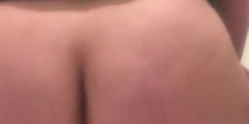 My plump fat ass riding my new dildo 