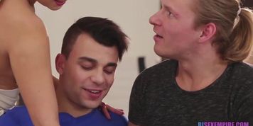 Bisex with super hot blonde