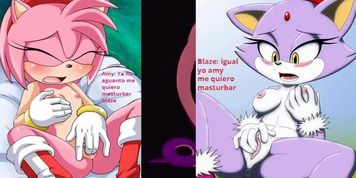 Amy Y Blaze Amor de lesbianas (Alexis Love, Amy Rose, Little Lupe, SailorMoon)