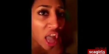 Indian baby swalling cum