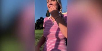 Big Boobs Blonde Teen Gabbie Carter Hits A Hole-In-One