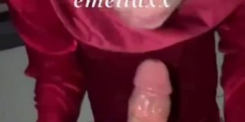 ( TELEGRAM : TANTEMELA ) Mau Pergi Kasih Jatah Istri Dulu Emeliaxx Gaun Merah