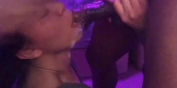 Asian girl love to deepthroat 10 inch bbc