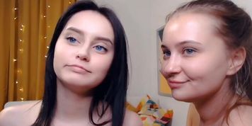Hot teens kissing and licking