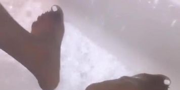 porn star BrookeTrixie playing with her bbc in the shower 