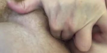 BigTittyTransboi: Fingering my wet hole and sucking my own nipples! 
