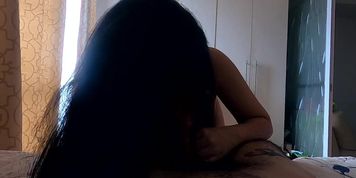 Asian student want to be fuck rough in the morning - doggystyle POV
