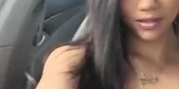 Latina Car Selfie
