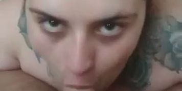 The fat slut wife for black Cocks sucking husband tiny little white cock 