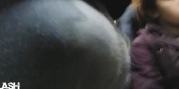 Bulge Flash Teen on Bus