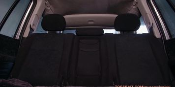 Hot blonde cannot wait but masturbate in the car