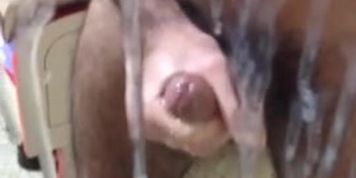 Arab Guy Cum Explosion on Mirror