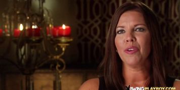 Sexy swinger brunette is ready to swap and fuck in this room
