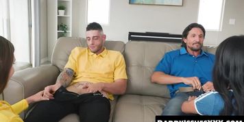 Kourntey Rae I tit pleasured Tommy Billys erect dicks (Billy Boston, Kourtney Rae, Penelope Woods, Tommy Gunn)