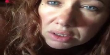 Watch eye rolling orgasm as I rub my clit on my belly! Panting tells why she became a  model