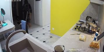 G&ecirc;meas peladinhas na cozinha