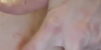 Playing in my sexy shaved boy pussy!