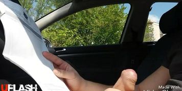 Flashing cock to girl