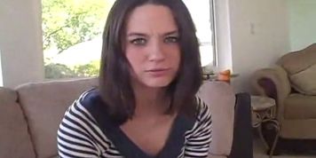HOMEGROWNBIGCOCK - Tiny tit Brunette Drilled By Fat Cock