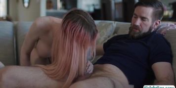 Hot Transexual Babe Sucks Stepdads Big Cock And Gets Anal (Mimi Oh)