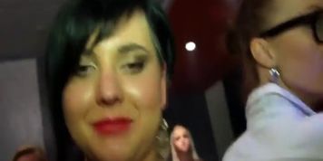 European partysluts sucking and fucking in public