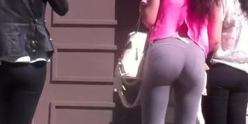 Two teen asses in very tight clothes
