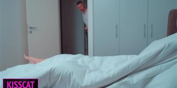 Please, dont cum inside step mom! Step son came to step mother's while step father at the shower (Nubiles)