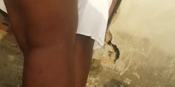 Thick Ebony BBW Upskirt Tease #BendOver Edition