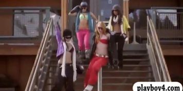 Sexy girls hang gliding and snowboarding while theyre naked