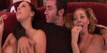 NATURAL PENIS ENLARGEMENT - Hot Big Tits Blonde Share A dick and Swallow cum