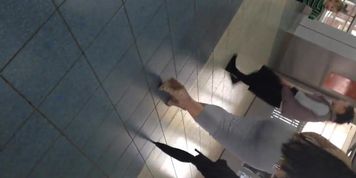 Bubble Butt in Skirt Public 2
