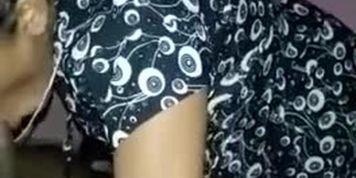Horny druken indian aunty blowjob to husband friend after party